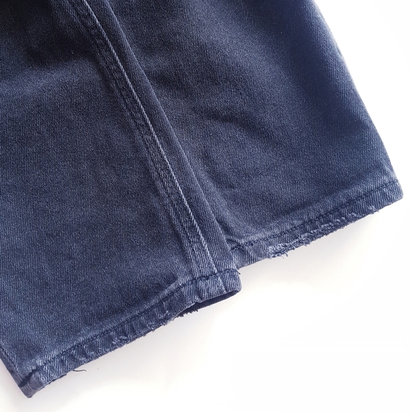 AMERICAN EAGLE Black Distressed + Torn Mom Denim Jeans - Picture 6 of 11